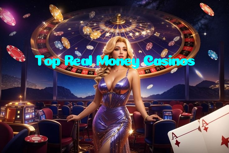 Top Real Money Casinos casino presented on mobile device in Pakistan with slots and live games